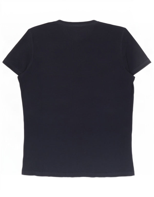 Tommy Hilfiger Mens Graphic T-Shirt Top Large Navy Blue Cotton