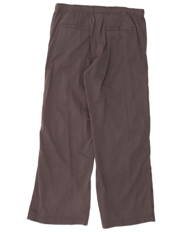 ZARA Womens High Waist Wide Leg Chino Trousers Large W30 L30 Grey