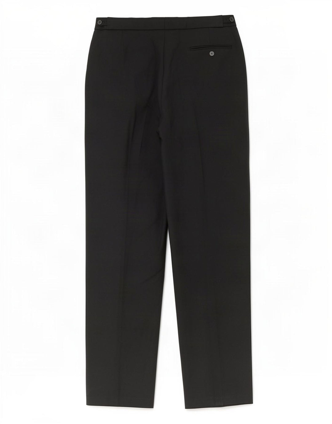 Marks & Spencer Mens Straight Suit Trousers W34 L35 Black Polyester