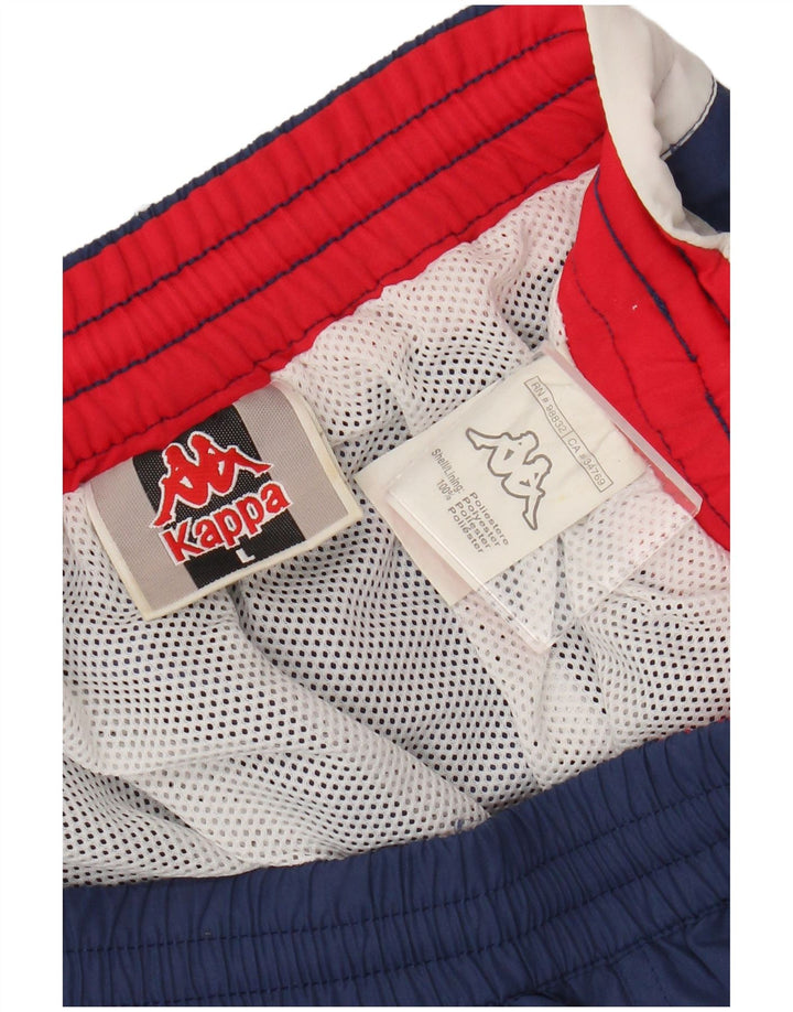 Kappa Mens Swimming Shorts Large Navy Blue Colourblock Polyester