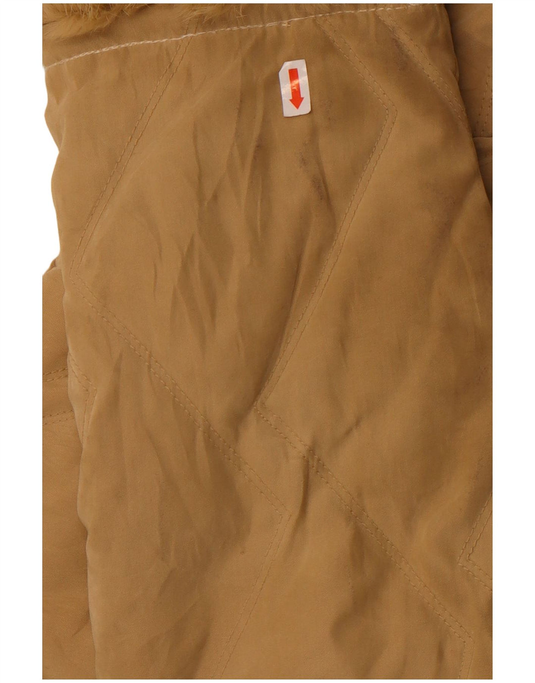 Parisport Womens Loose Fit Padded Jacket IT 44 Medium Beige Polyamide