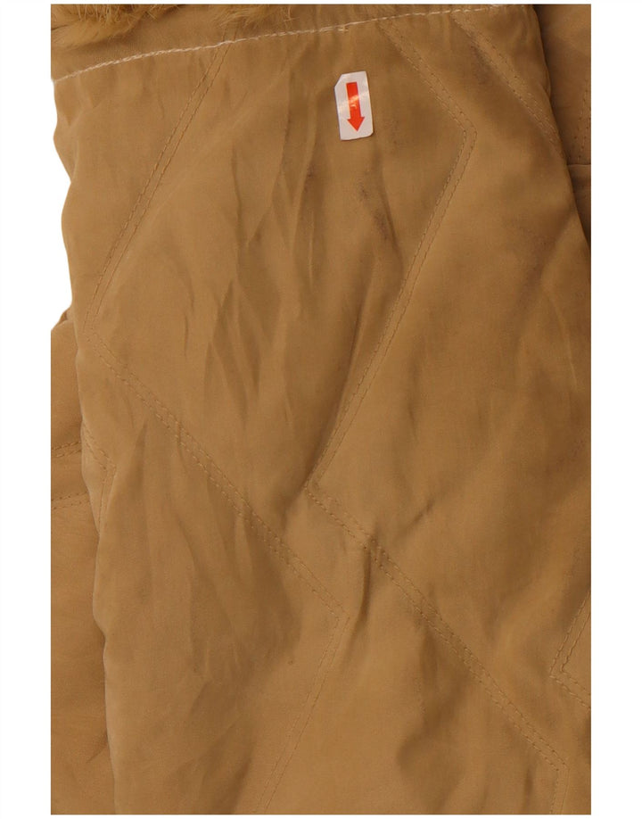 Parisport Womens Loose Fit Padded Jacket IT 44 Medium Beige Polyamide