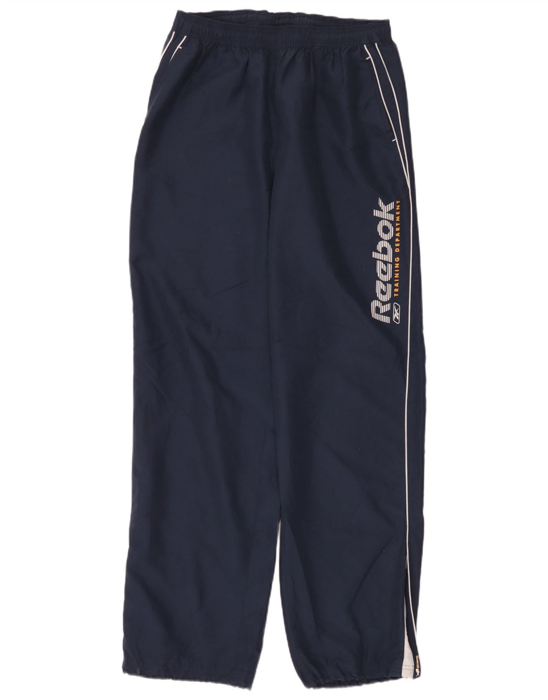 Reebok Mens Graphic Tracksuit Trousers Large Navy Blue Polyester