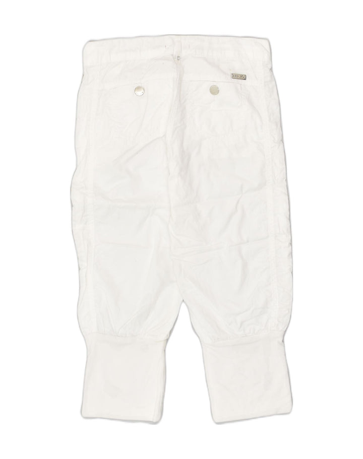 LIU JO JUNIOR Girls Slim Chino Trousers 11-12 Years W26 L20  White Cotton | Vintage Liu Jo junior | Thrift | Second-Hand Liu Jo junior | Used Clothing | Messina Hembry 