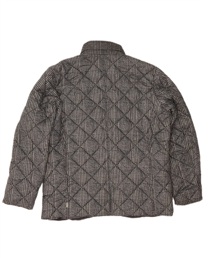 Henry Cottons Mens Reversible Padded Jacket UK 42 XL Navy Blue