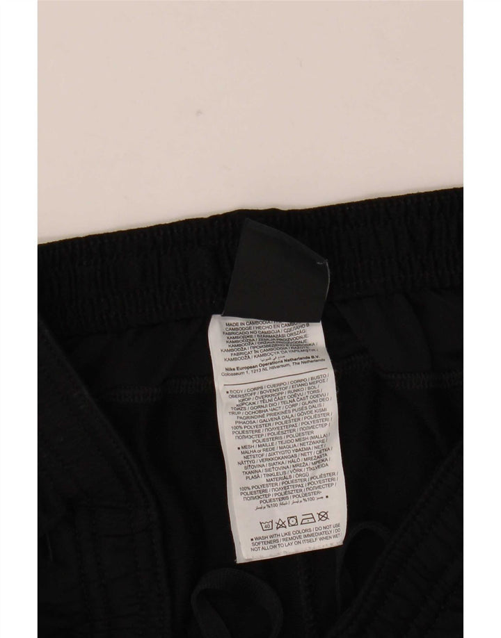 Nike Mens Dri Fit Tracksuit Trousers Medium Black Colourblock Polyester