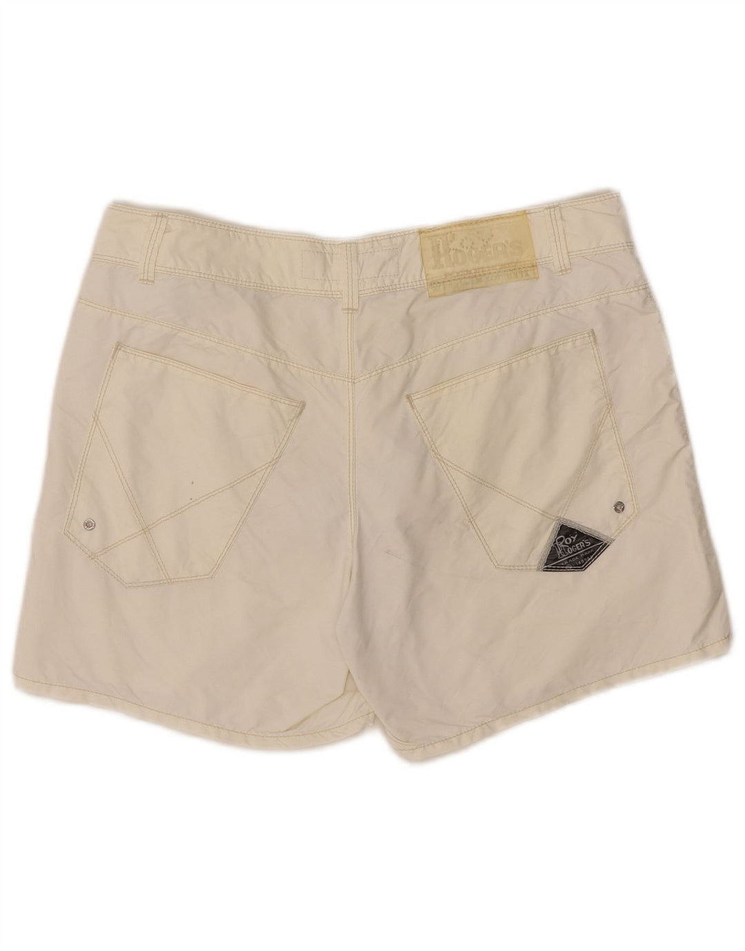 Roy Rogers Womens Casual Shorts IT 48 XL W34  Off White Polyamide
