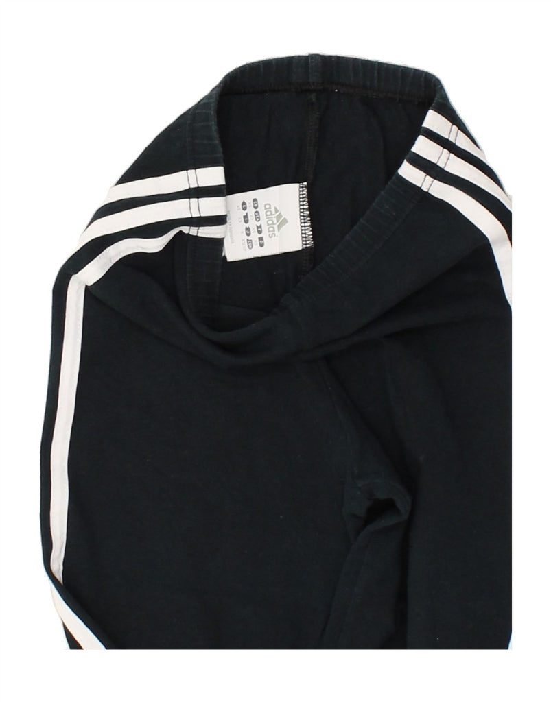 ADIDAS Girls Tracksuit Trousers 2-3 Years XS Navy Blue Cotton | Vintage Adidas | Thrift | Second-Hand Adidas | Used Clothing | Messina Hembry 