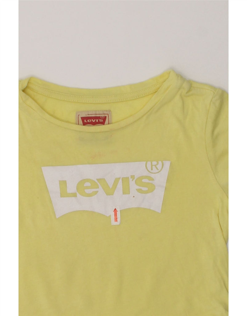 LEVI'S Girls Graphic T-Shirt Top 3-4 Years Yellow Modal | Vintage Levi's | Thrift | Second-Hand Levi's | Used Clothing | Messina Hembry 