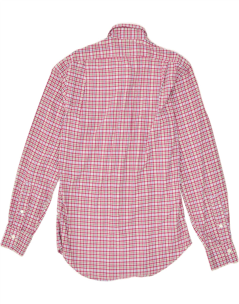 POLO RALPH LAUREN Mens Slim Fit Shirt Small Pink Check Cotton | Vintage Polo Ralph Lauren | Thrift | Second-Hand Polo Ralph Lauren | Used Clothing | Messina Hembry 