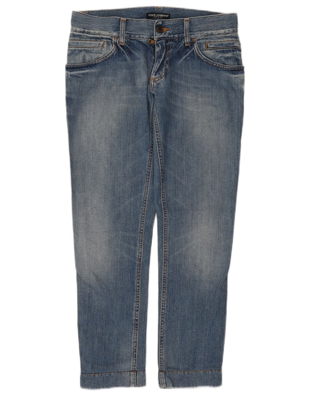 DOLCE & GABBANA Womens Straight Jeans UK 12 Medium W30 L28 Blue