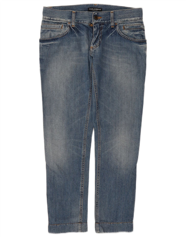 DOLCE & GABBANA Womens Straight Jeans UK 12 Medium W30 L28 Blue