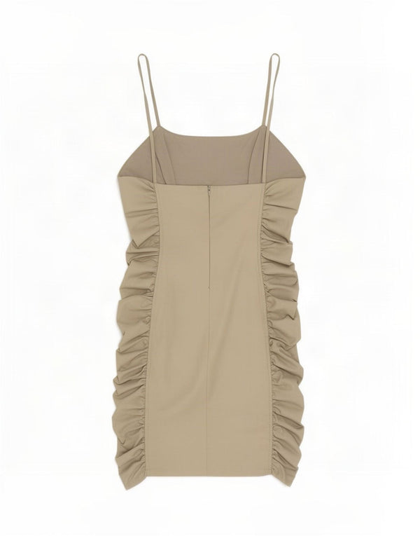 Zara Womens Sleeveless Bodycon Dress UK 10 Small Grey Polyethylene