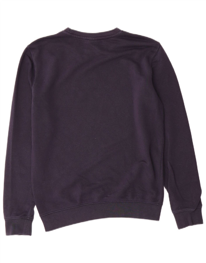 Champion Mens Graphic Sweatshirt Jumper Small Navy Blue Cotton