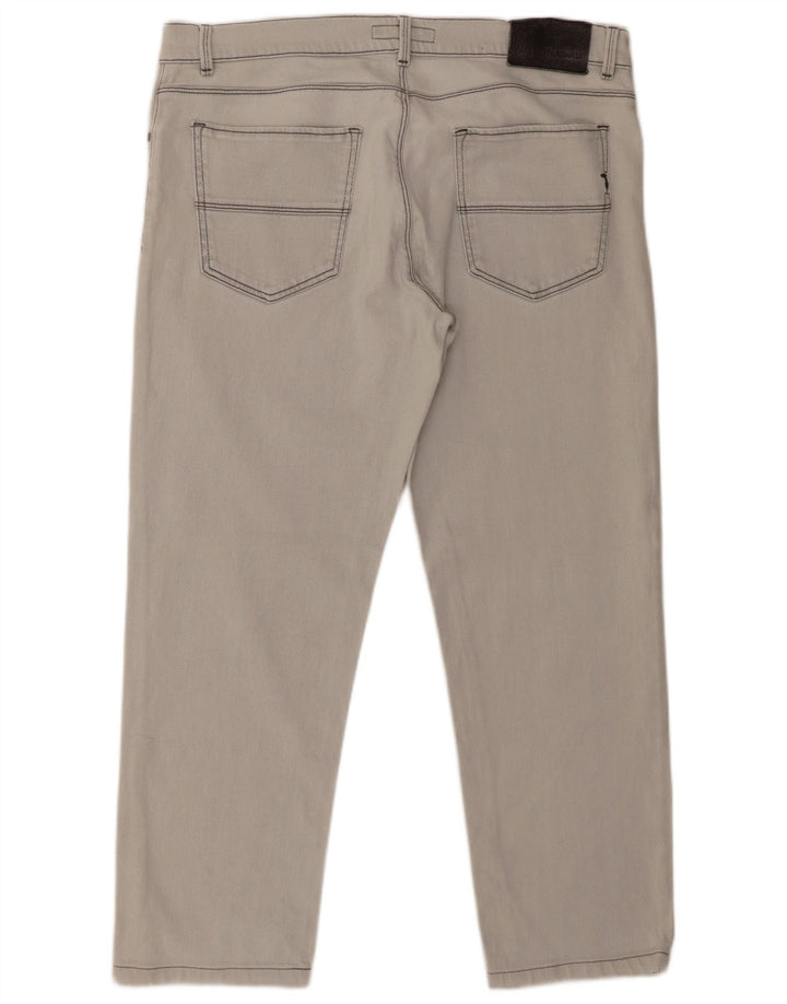 Trussardi Mens Slim Jeans W36 L27 Grey Cotton