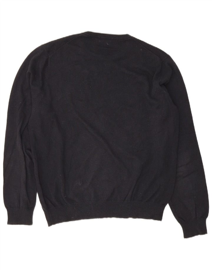 Sun68 Mens Crew Neck Jumper Sweater Large Black Cotton