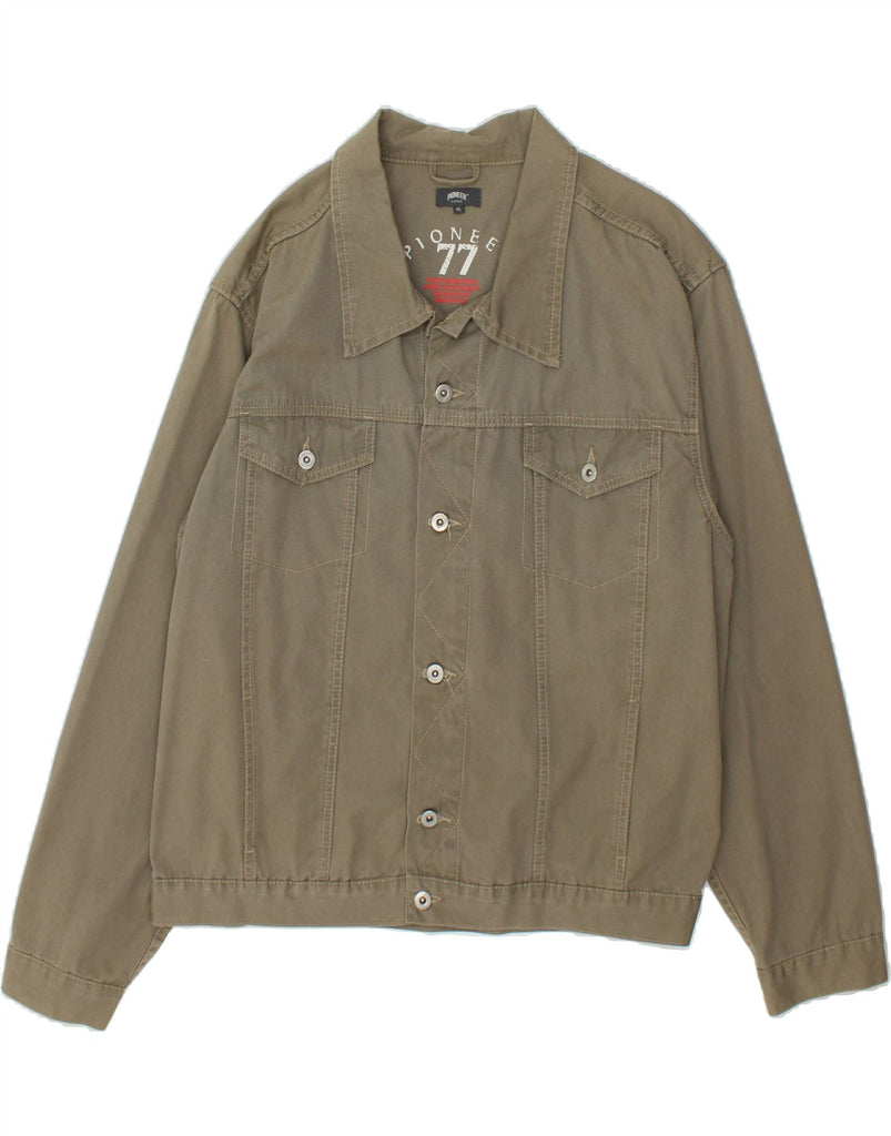PIONEER Mens Classics Denim Jacket UK 42 XL Grey Cotton | Vintage Pioneer | Thrift | Second-Hand Pioneer | Used Clothing | Messina Hembry 