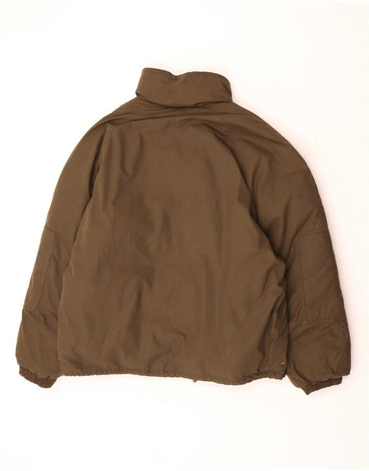 Vintage Mens Padded Jacket UK 42 XL Brown