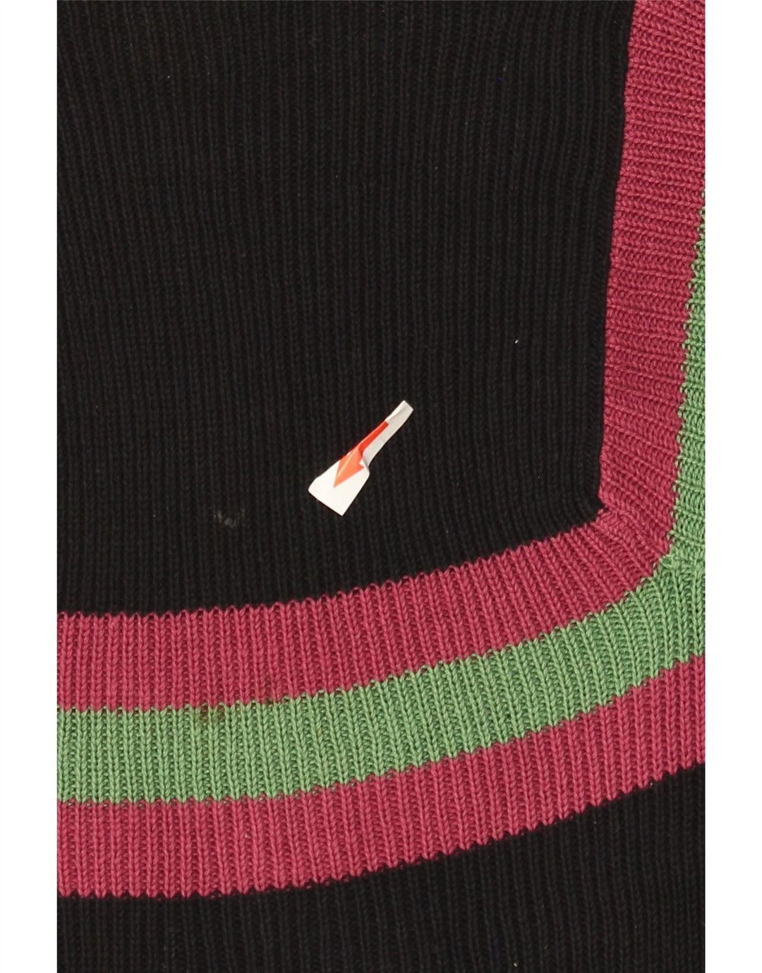 Gilmar Womens Boat Neck Jumper Sweater IT 44 Medium Black Striped