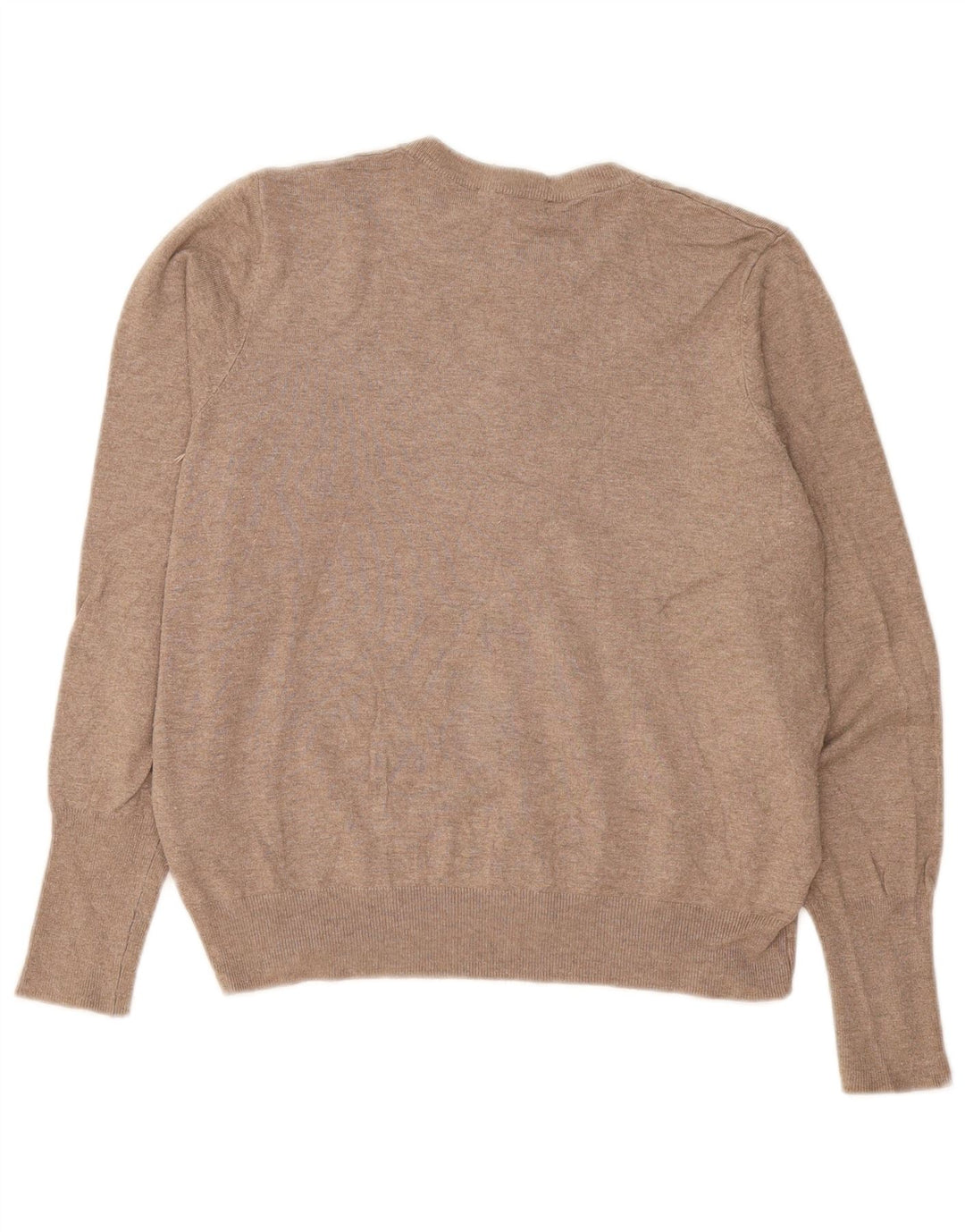 Marks & Spencer Womens Cardigan Sweater UK 16 Large Brown Viscose