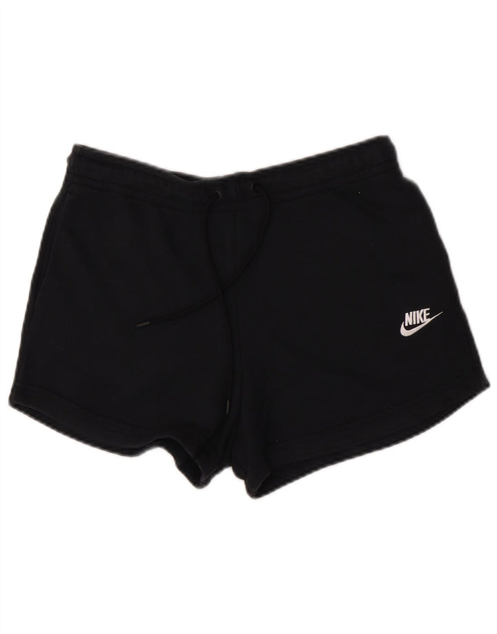 Nike Womens Sport Shorts UK 10 Small  Black Cotton