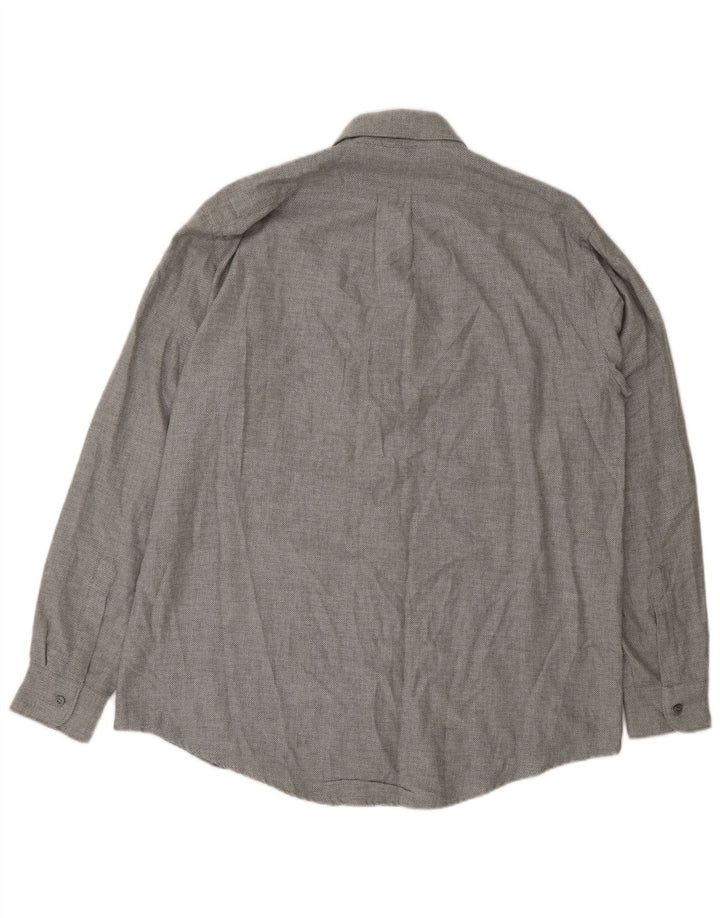 Trussardi Mens Shirt Medium Grey Cotton