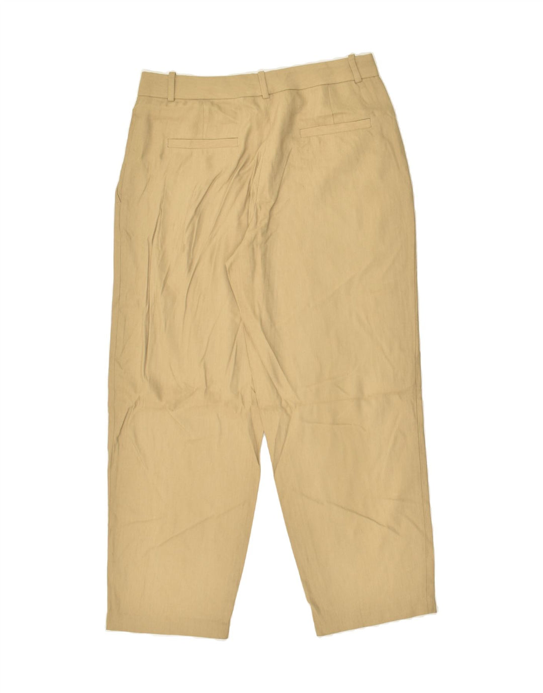MASSIMO DUTTI Womens Tapered Chino Trousers EU 38 Medium W28 L26 Beige | Vintage Massimo Dutti | Thrift | Second-Hand Massimo Dutti | Used Clothing | Messina Hembry 