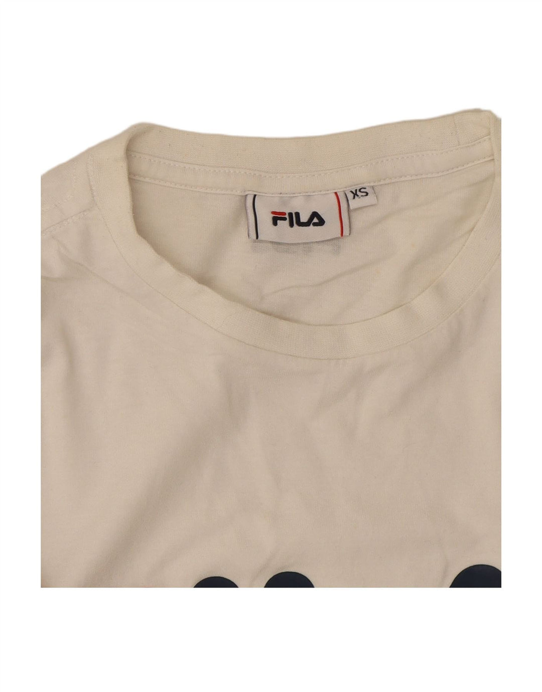 FILA Mens Graphic T-Shirt Top XS White