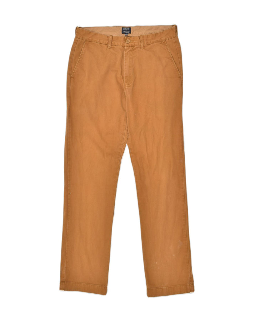 J. CREW Mens The Sutton Straight Chino Trousers W30 L32 Brown Cotton | Vintage J. Crew | Thrift | Second-Hand J. Crew | Used Clothing | Messina Hembry 