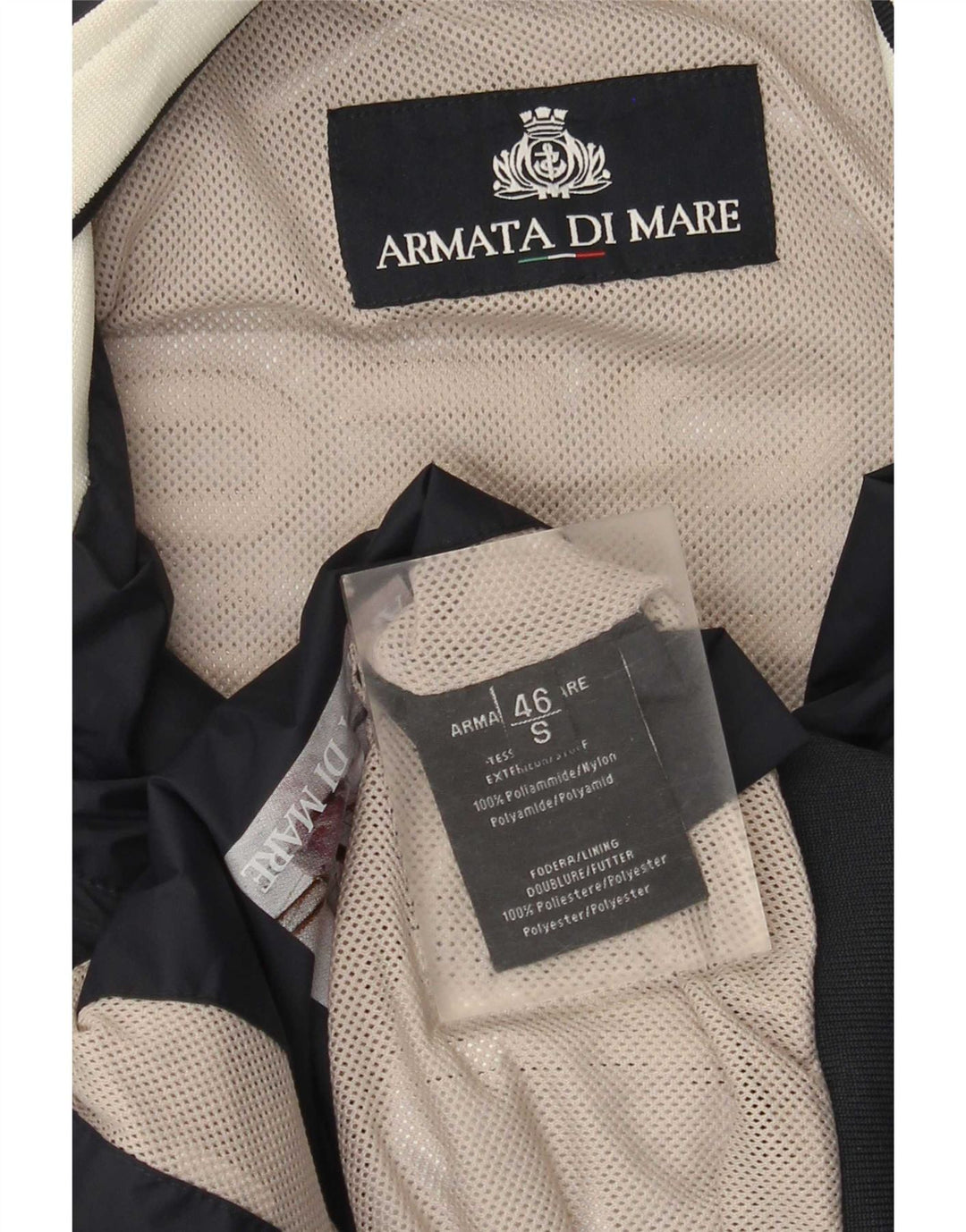 Armata Di Mare Mens Tracksuit Top Jacket IT 46 Small Navy Blue Colourblock