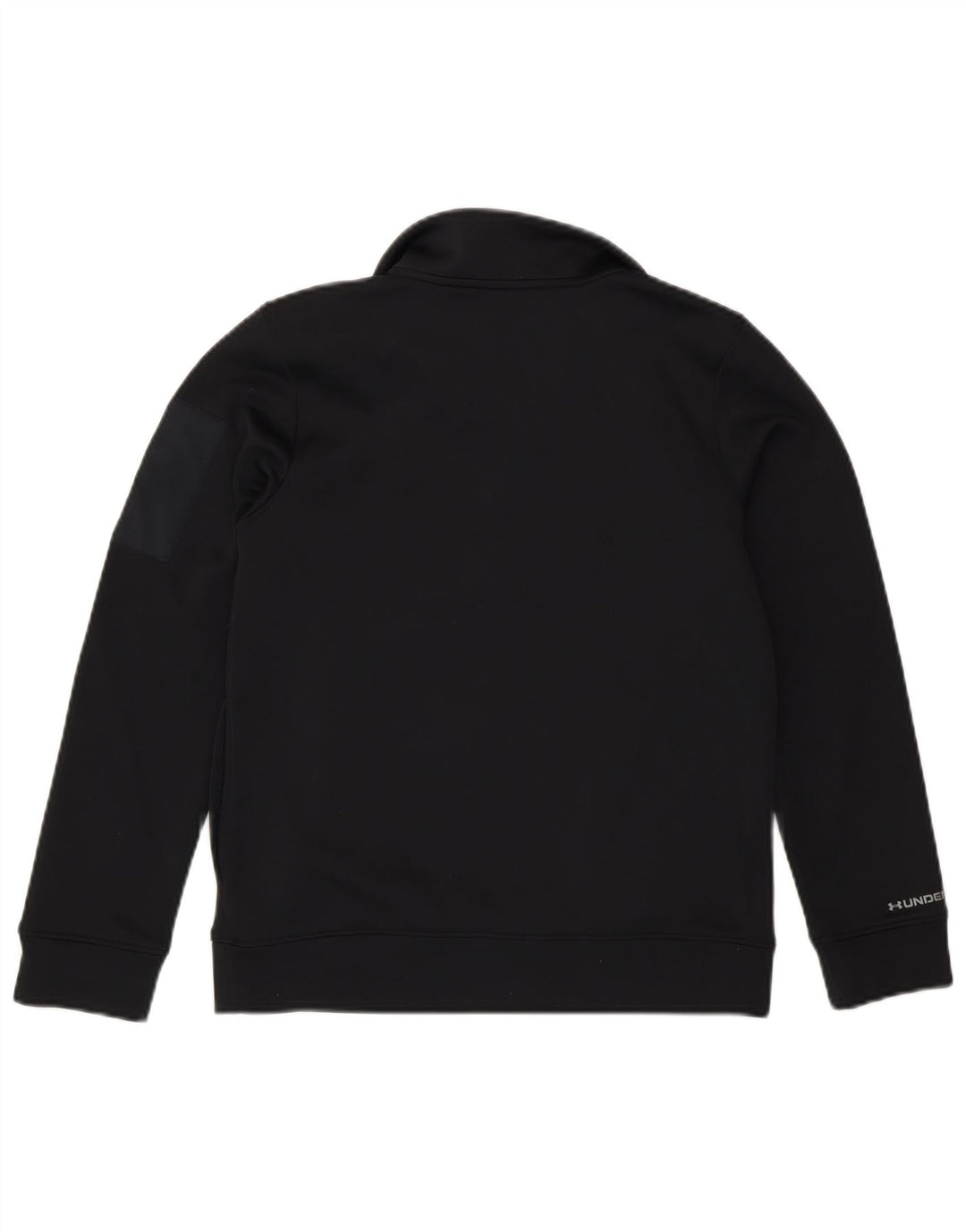 Under Armour Boys Zip Neck Sweatshirt Jumper 9-10 Years Medium Black