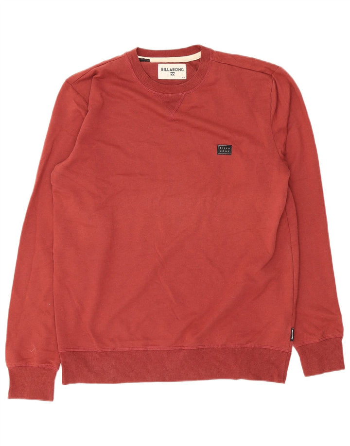 Billabong Mens Sweatshirt Jumper Medium Brown Polyester