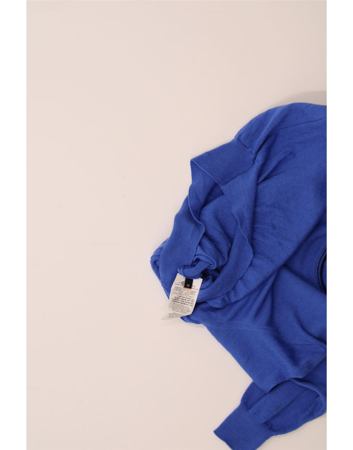 FAY Womens Boat Neck Jumper Sweater UK 14 Medium Blue Merino Wool Vintage Fay and Second-Hand Fay from Messina Hembry 