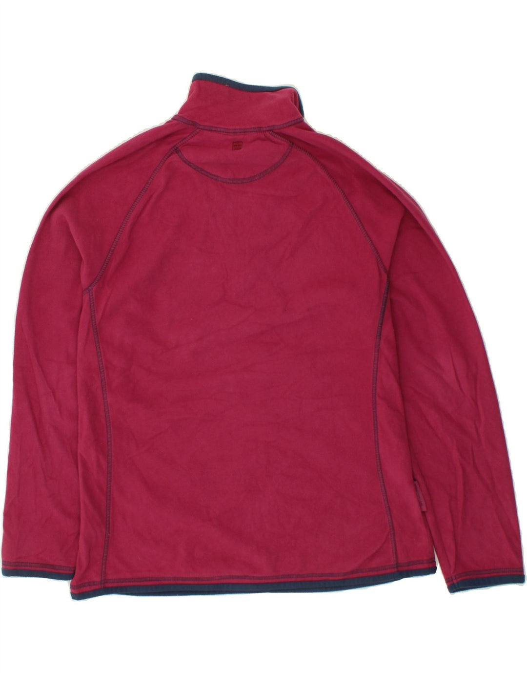 MOUNTAIN WAREHOUSE Mens Zip Neck Fleece Jumper UK 16 Large Pink Polyester Vintage Mountain Warehouse and Second-Hand Mountain Warehouse from Messina Hembry 