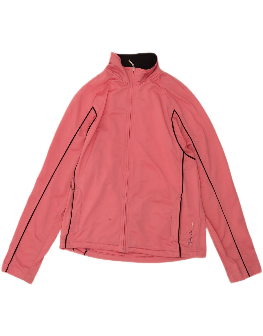 Brugi Womens Tracksuit Top Jacket UK 12 Medium Pink Polyester