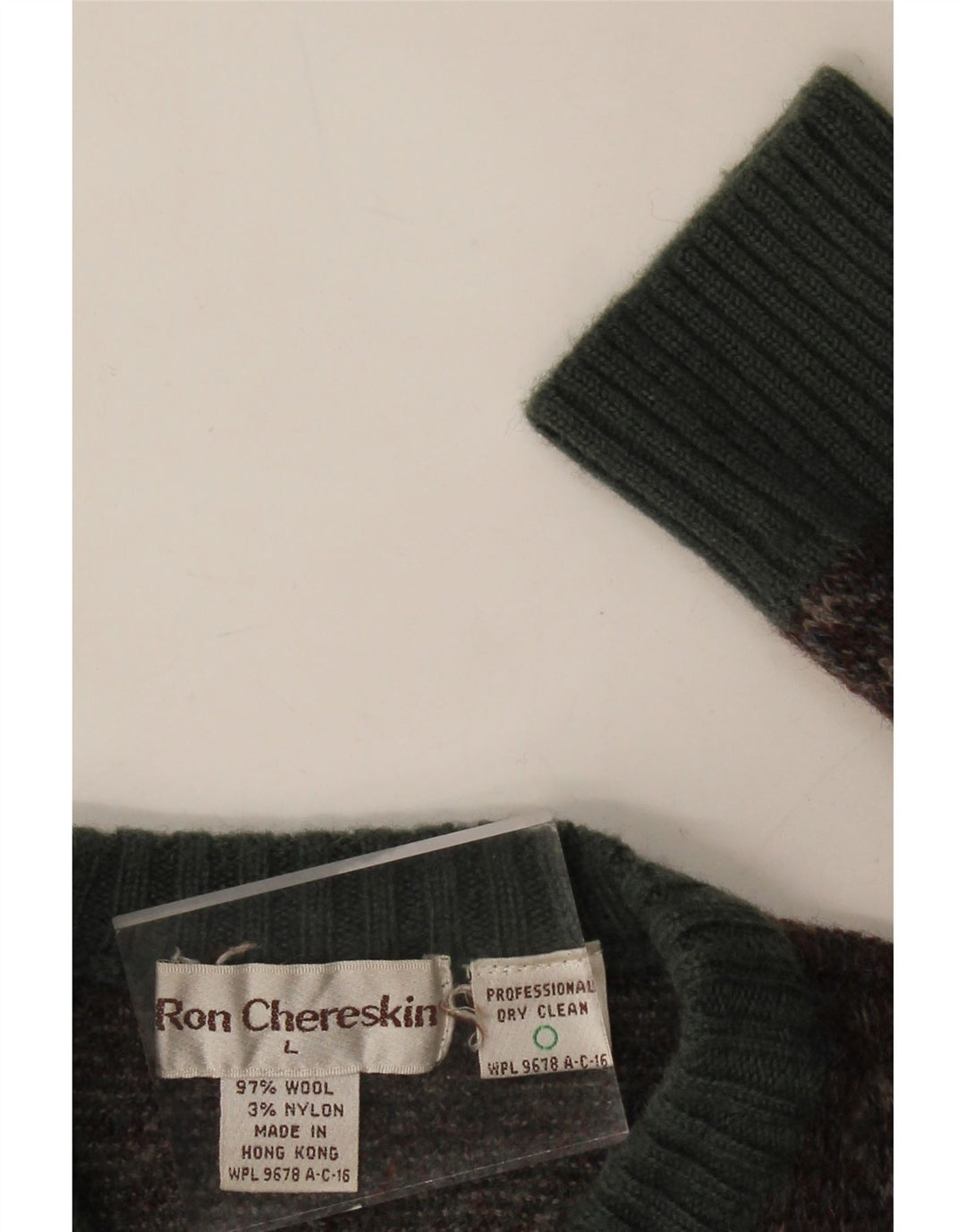 RON CHERESKIN Womens Crew Neck Jumper Sweater UK 14 Large Brown