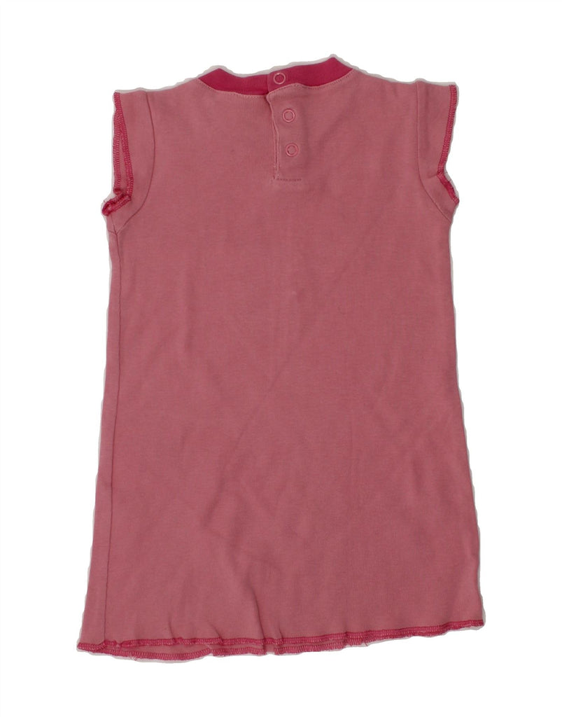 CHAMPION Baby Girls Graphic T-Shirt Dress 6-9 Months XS Pink Cotton Vintage Champion and Second-Hand Champion from Messina Hembry 