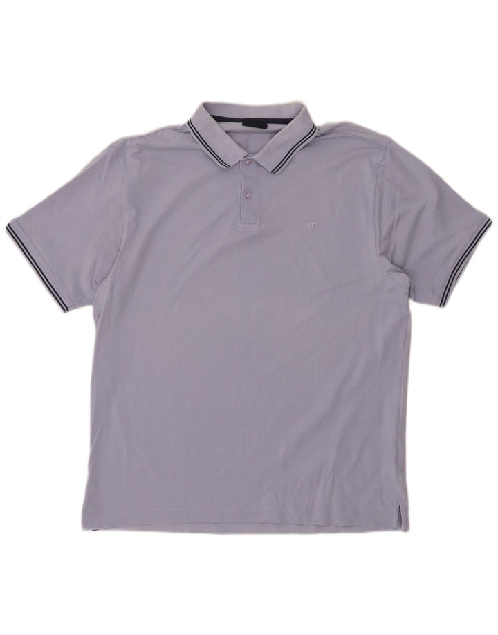 CHAMPION Mens Polo Shirt XL Blue