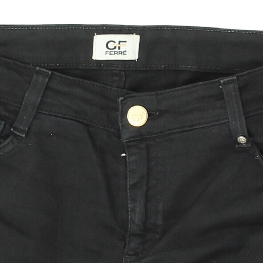 Gianfranco Ferre Womens Black Slim Fit Low Rise Jeans | Vintage Designer Denim | Vintage Messina Hembry | Thrift | Second-Hand Messina Hembry | Used Clothing | Messina Hembry 