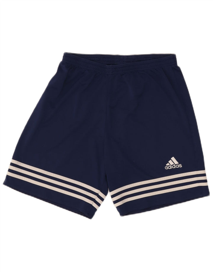 Adidas Mens Climalite Sport Shorts Medium  Navy Blue Polyester
