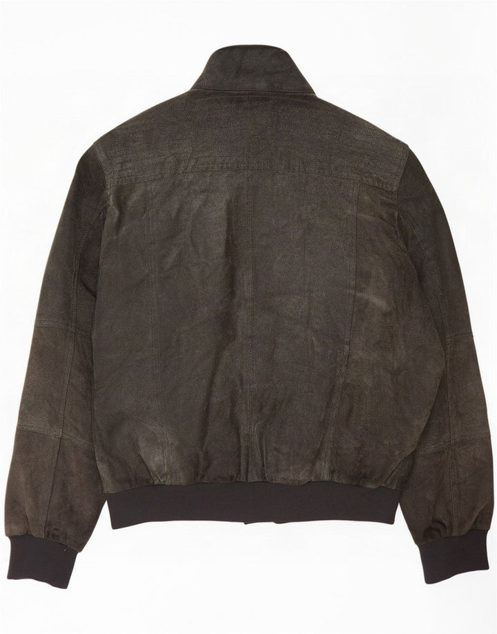 Conbipel Mens Suede Bomber Jacket IT 54 XL Green