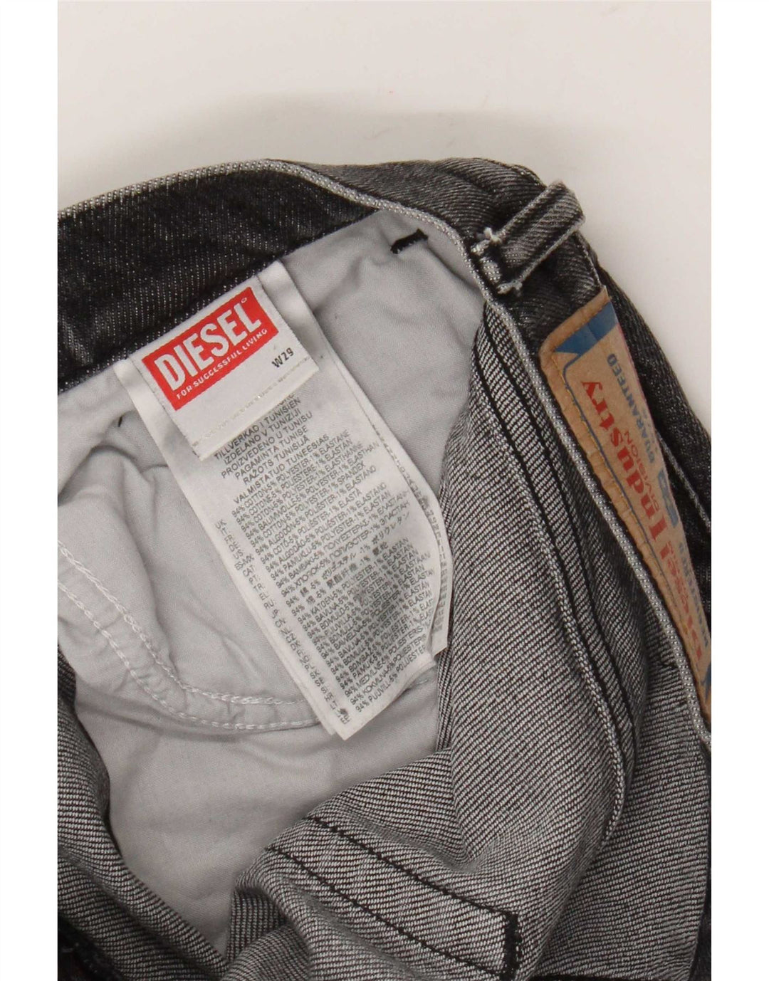Diesel Mens Slim Jeans W29 L31 Grey Cotton