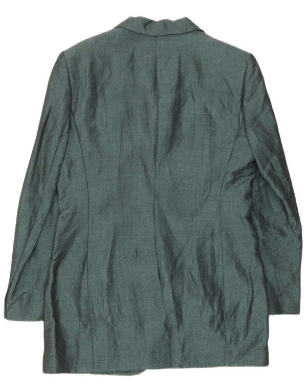 Misstwidd Womens Blazer Jacket IT 44 Medium Green Linen