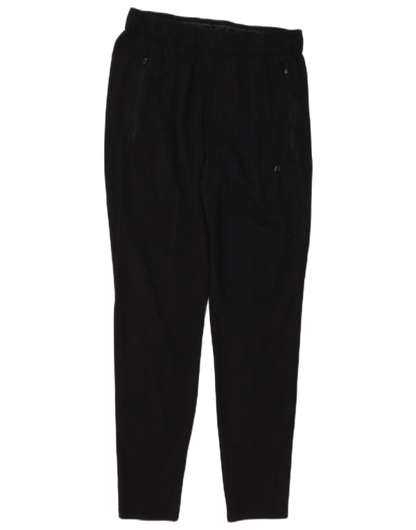 RUSSELL ATHLETIC Mens Tracksuit Trousers Joggers Medium Black Rayon