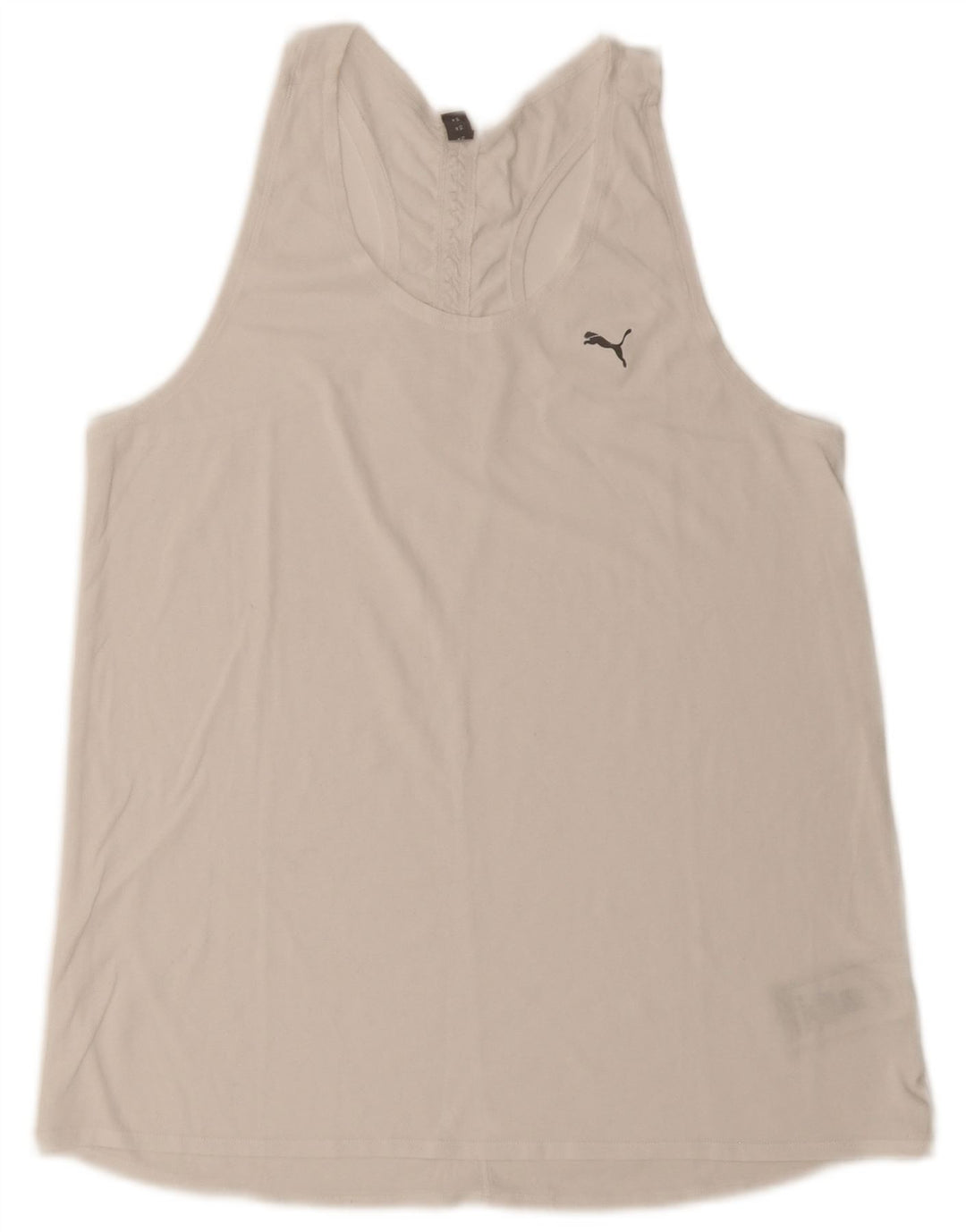 Puma Womens Vest Top UK 12 Medium White Polyester