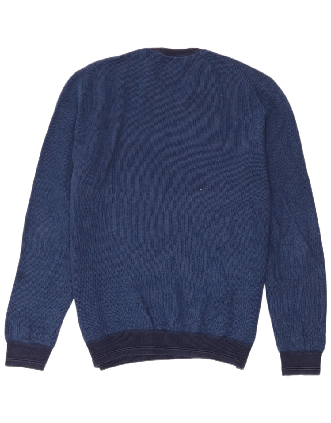 Marks & Spencer Mens Crew Neck Jumper Sweater XL Blue Cotton