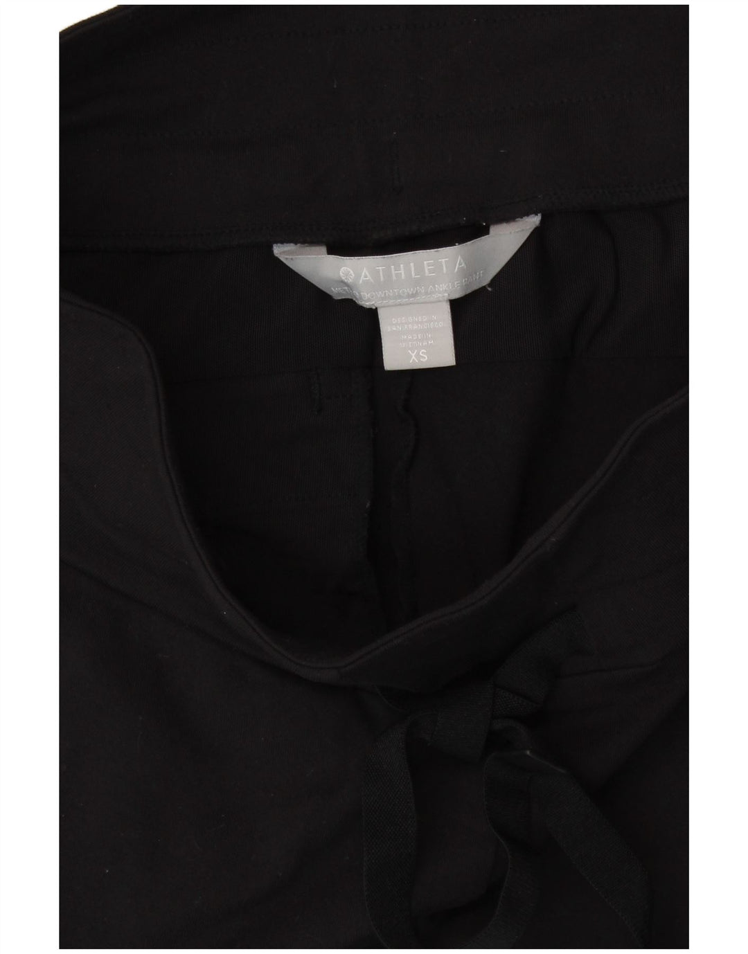 ATHLETA Womens Tracksuit Trousers UK 6 XS  Black Nylon