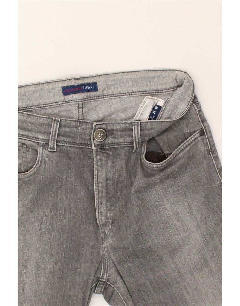 TRUSSARDI Mens Straight Jeans W29 L30 Grey Cotton | Vintage Trussardi | Thrift | Second-Hand Trussardi | Used Clothing | Messina Hembry 