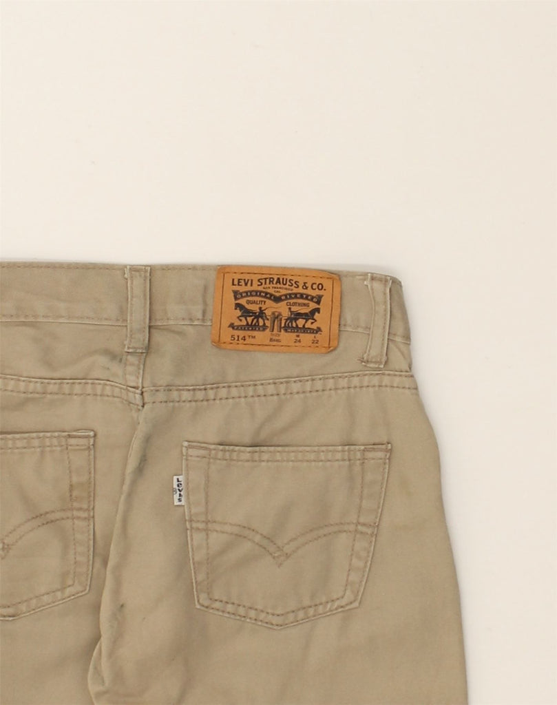 LEVI'S Boys 514 Straight Jeans 7-8 Years W24 L22 Beige Cotton | Vintage Levi's | Thrift | Second-Hand Levi's | Used Clothing | Messina Hembry 