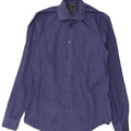 Calvin Klein Mens Fitted Shirt Size 38 15 Medium Blue